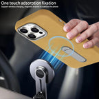 Suede MagSafe Leather Case with Holder — iPhone 16 Pro Max