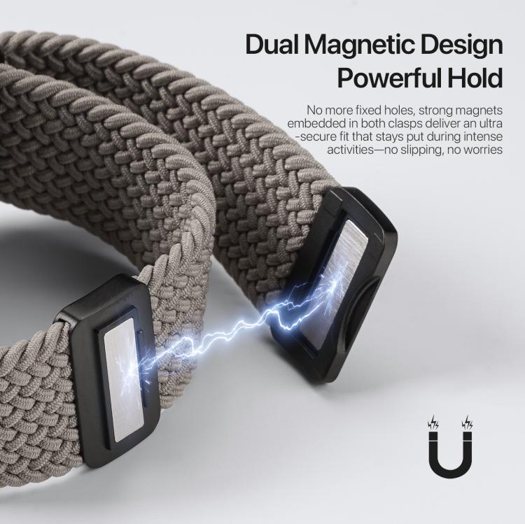 Nylon Braided Watch Band, Magnetic Buckle — Apple Watch