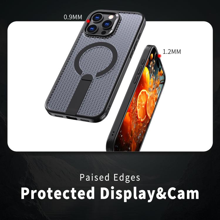 Honeycomb Cooling MagSafe Case with Kickstand — iPhone 14 Pro Max