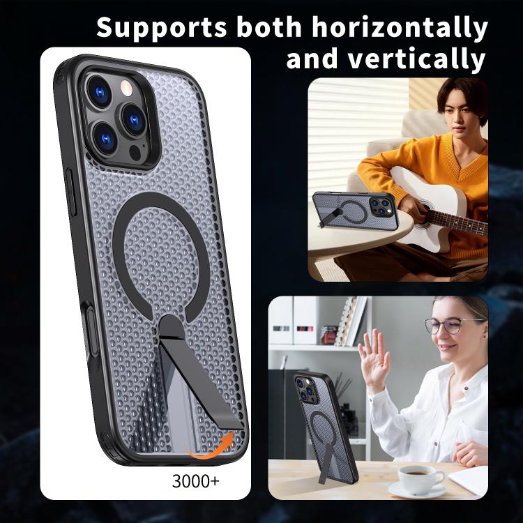 Honeycomb Cooling MagSafe Case with Kickstand — iPhone 14 Pro Max