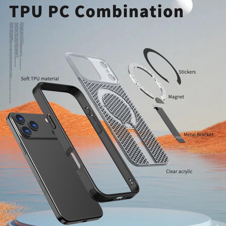 Honeycomb Cooling MagSafe Case with Kickstand — iPhone 18 Pro