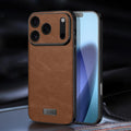Handmade Leather Shockproof Case — Grippy Slim Feel — iPhone 17 Pro Max