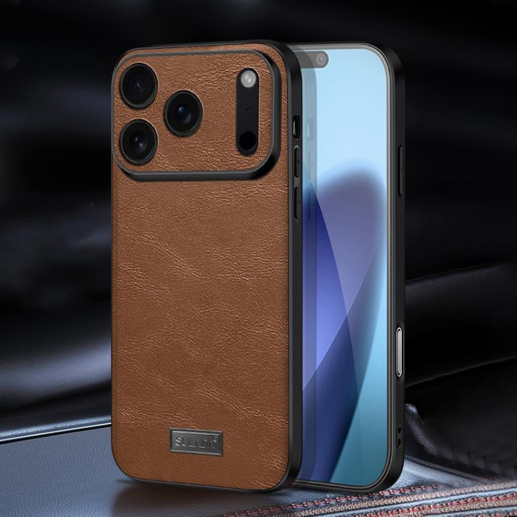 Handmade Leather Shockproof Case — Grippy Slim Feel — iPhone 17 Pro Max
