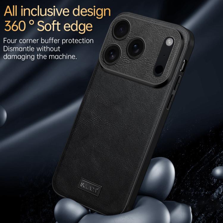 Handmade Leather Shockproof Case — Grippy Slim Feel — iPhone 17 Pro Max