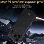 Handmade Leather Shockproof Case — Grippy Slim Feel — iPhone 17 Pro Max