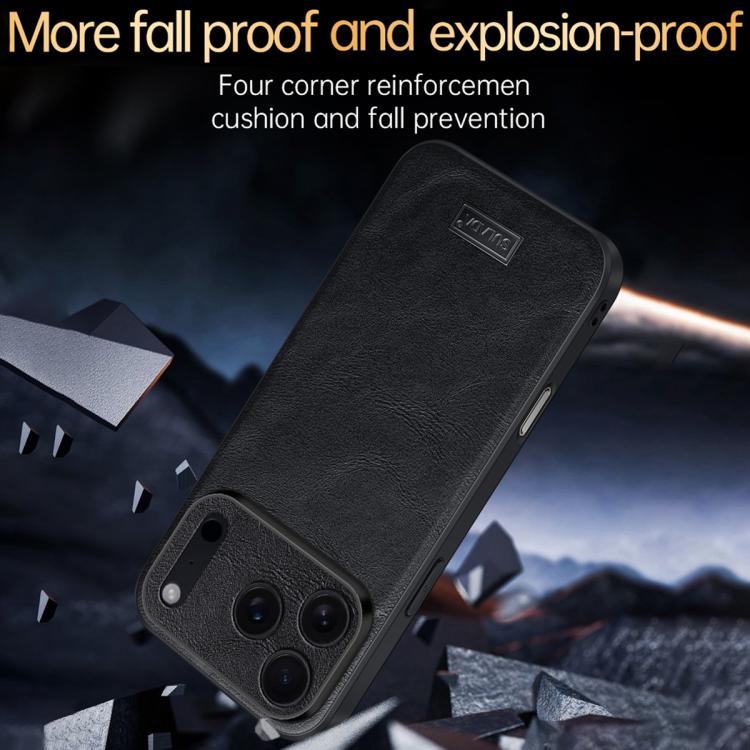 Handmade Leather Shockproof Case — Grippy Slim Feel — iPhone 17 Pro Max
