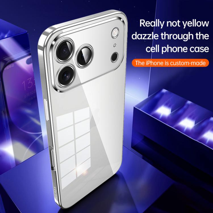 Shine-Through Clear Case with Electroplated Edge — iPhone 17 Pro Max