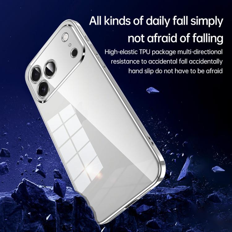 Shine-Through Clear Case with Electroplated Edge — iPhone 17 Pro Max