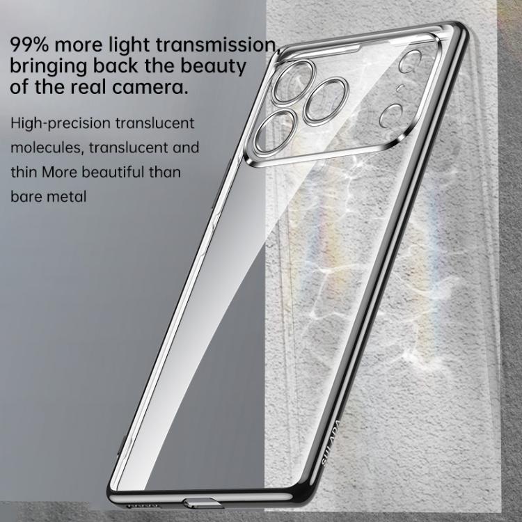 Shine-Through Clear Case with Electroplated Edge — iPhone 17 Pro Max