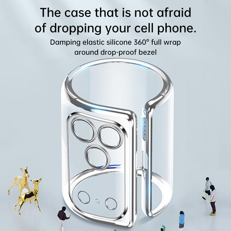 Shine-Through Clear Case with Electroplated Edge — iPhone 17 Pro Max