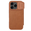 QIN Pro Leather Case with Sliding Camera Cover & Card Slot — iPhone 17 Pro Max