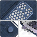 Fabric-Texture Case with Magnetic Stand — MacBook