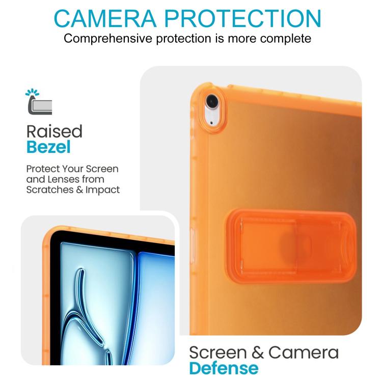 Semi-Transparent Shockproof Case with Holder — iPad Air