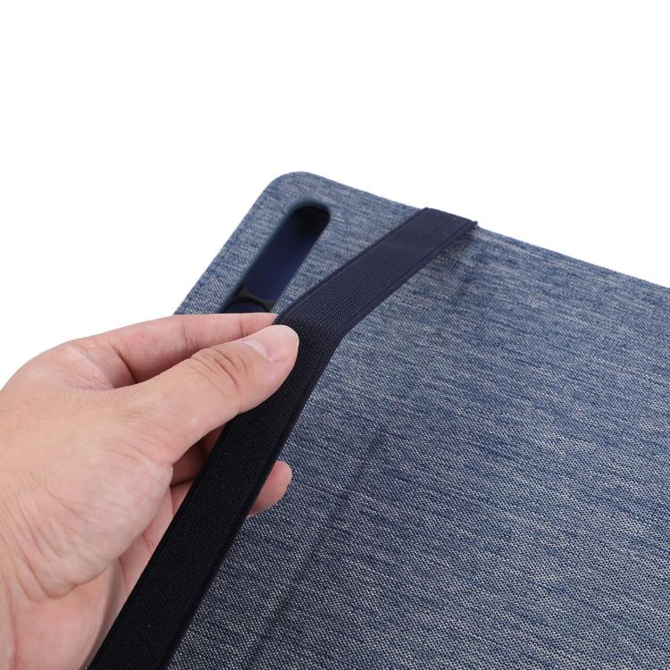 Fabric-Texture Flip Case with Hand Strap — Galaxy Tab S11