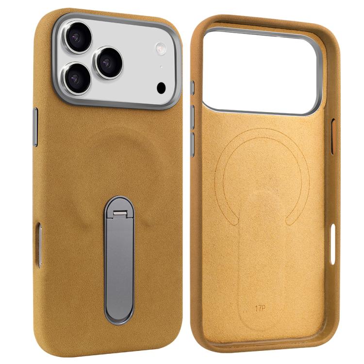 Suede-Finish MagSafe Case with Kickstand — iPhone 17 Pro