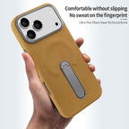Suede-Finish MagSafe Case with Kickstand — iPhone 17 Pro