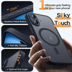 Skin-Feel Magnetic Frosted Case with Lens Film — iPhone 17 Pro Max
