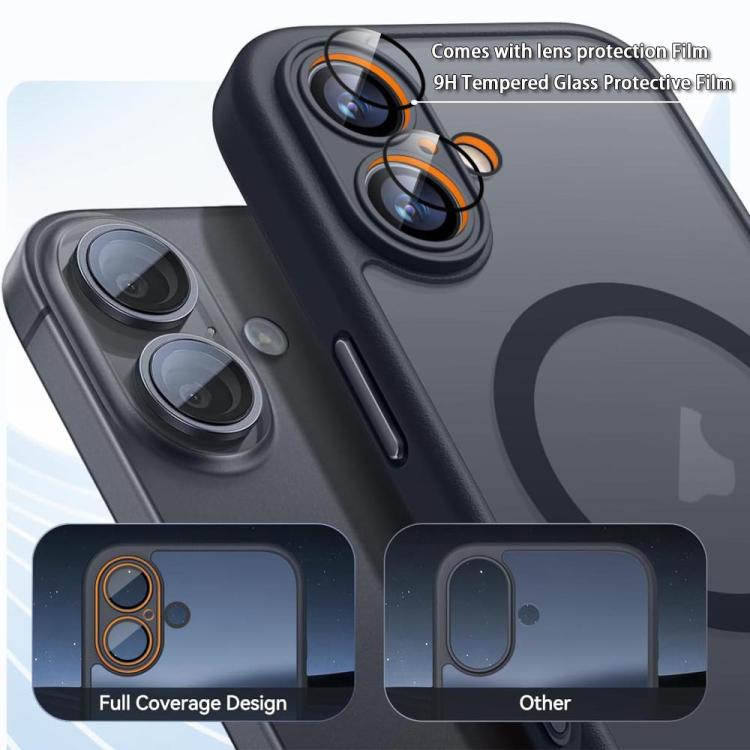 Skin-Feel Magnetic Frosted Case with Lens Film — iPhone 17 Pro Max
