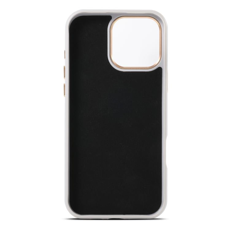 Litchi Leather MagSafe Case with Metal Lens Ring — iPhone 17 Pro