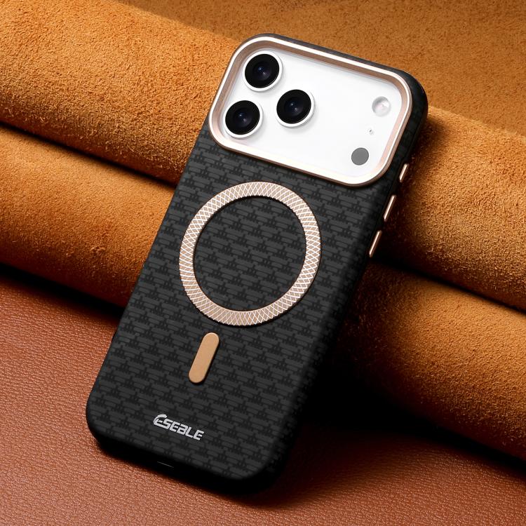 Triangular Shield Metal Lens Magnetic Case — iPhone 17 Pro Max