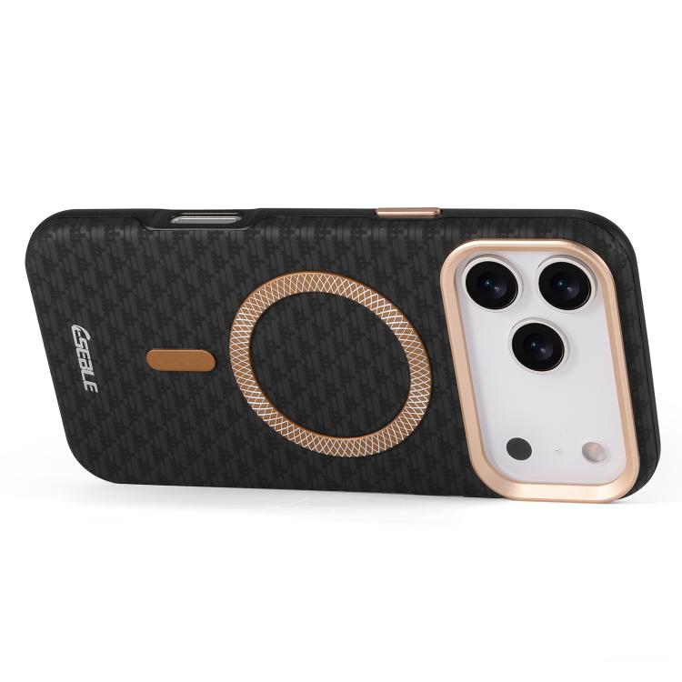 Triangular Shield Metal Lens Magnetic Case — iPhone 17 Pro Max