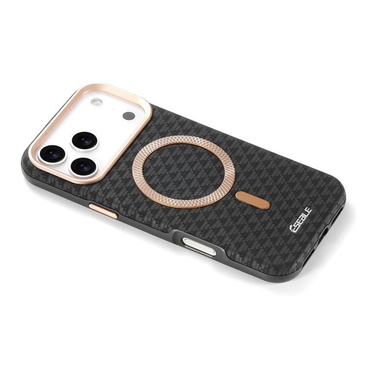 Triangular Shield Metal Lens Magnetic Case — iPhone 17 Pro Max