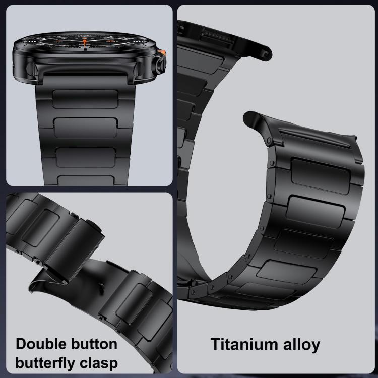 Titanium Flat-Buckle Watch Band — Galaxy Watch Ultra