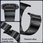 Titanium Flat-Buckle Watch Band — Galaxy Watch Ultra