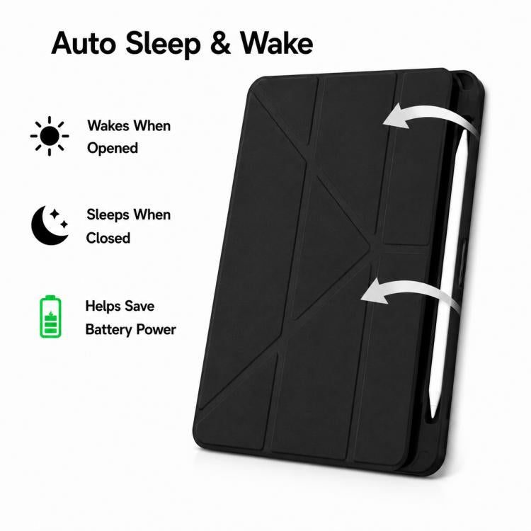 Rice-Grain Y-Fold Case with Pen Slot — iPad Air 13 & mini