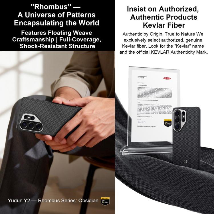 Kevlar All-Inclusive MagSafe Diamond Case — Galaxy S26 Ultra