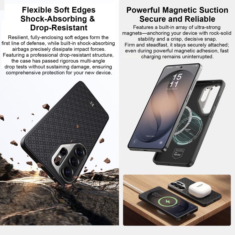 Kevlar All-Inclusive MagSafe Diamond Case — Galaxy S26 Ultra