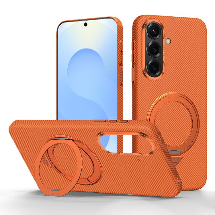 Kevlar Grid Rotation Magnetic Holder Case — Galaxy S26 Ultra
