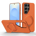 Kevlar Grid Rotation Magnetic Holder Case — Galaxy S26 Ultra