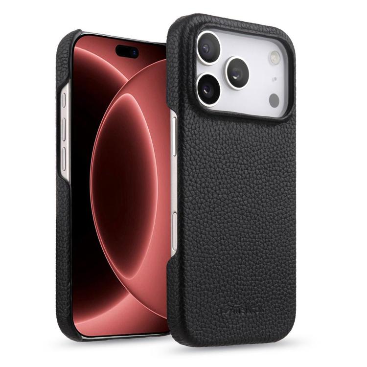Half-Wrap Genuine Leather Magnetic Case — iPhone 18 Pro
