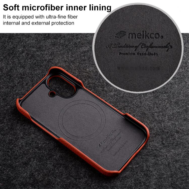 Half-Wrap Genuine Leather Magnetic Case — iPhone 15