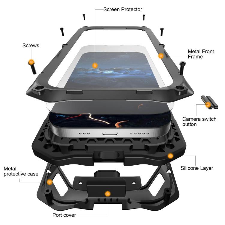 Metal Armor IP65 Waterproof Case — iPhone 18 Pro