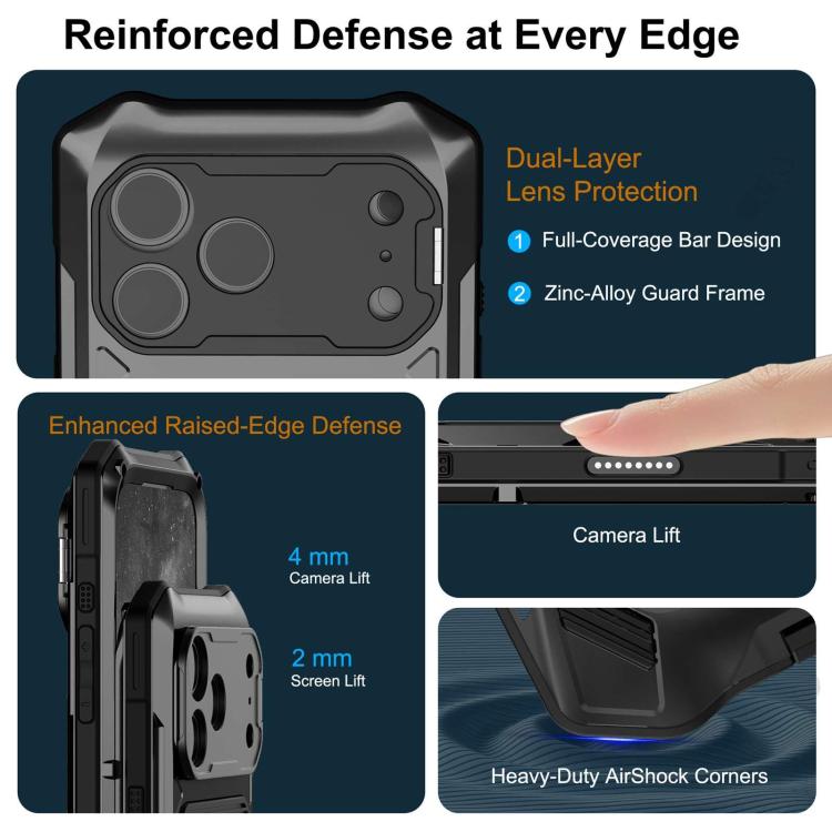 Metal Armor IP65 Waterproof Case — iPhone 18 Pro