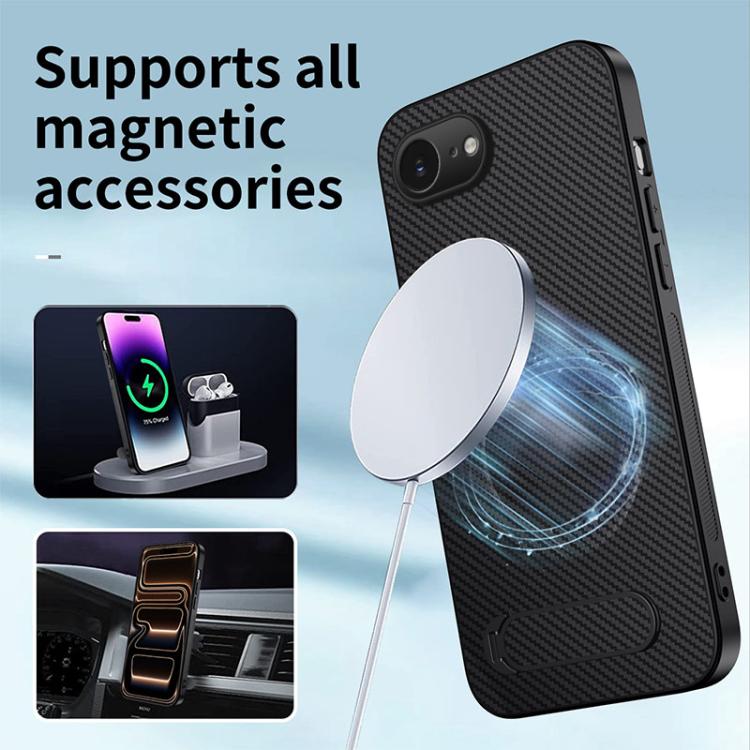 Carbon-Fibre MagSafe Case with Kickstand — iPhone 17 Pro