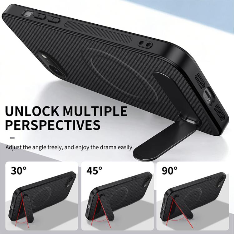 Carbon-Fibre MagSafe Case with Kickstand — iPhone 17 Pro