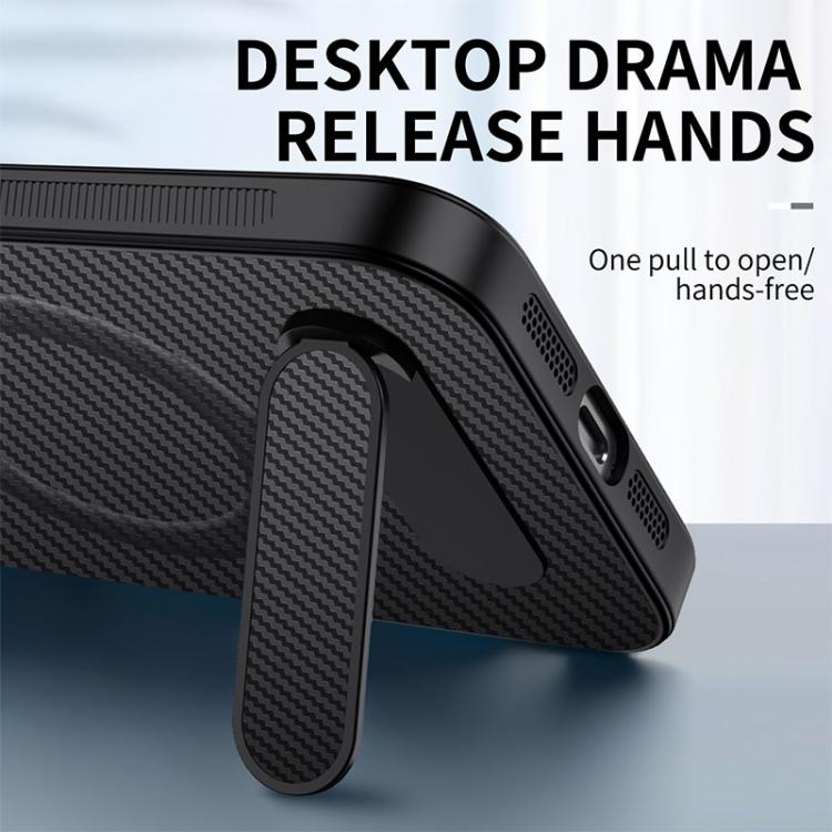Carbon-Fibre MagSafe Case with Kickstand — iPhone 17 Pro