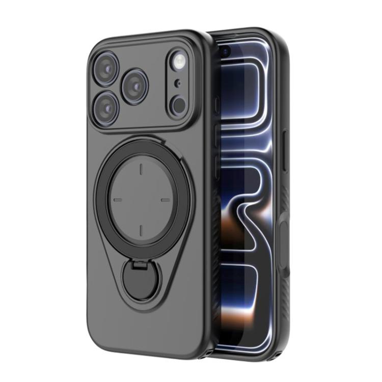 Ring-Stand Case with Tempered Glass Screen Protector — iPhone 17 Pro