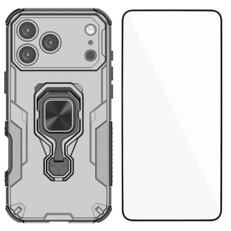 WANLONFENG Metal Kickstand Phone Case with Screen Protector, For iPhone 18 Pro, For iPhone 18 Pro Max, For iPhone 17e / 16e, For iPhone 17 Pro Max, For iPhone 17 Pro, For iPhone 17, For iPhone Air, For iPhone 16 Pro Max, For iPhone 16 Pro, For iPhone 1...