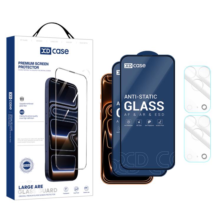 Glass Screen + Clear Camera Lens Protector Set (2 Pairs) — iPhone 17 Pro