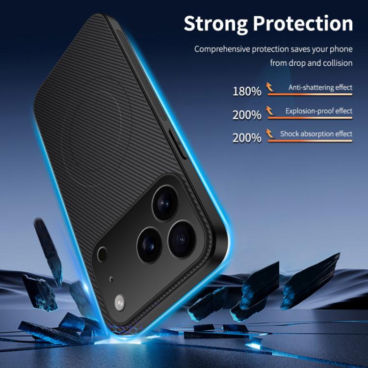 Carbon Fiber Magnetic Hybrid Case — iPhone 18 Pro