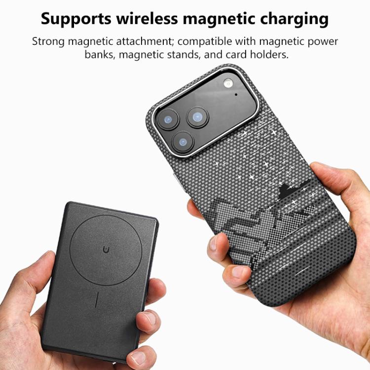Kevlar Texture Water-Sticker Magnetic Case — iPhone 18 Pro