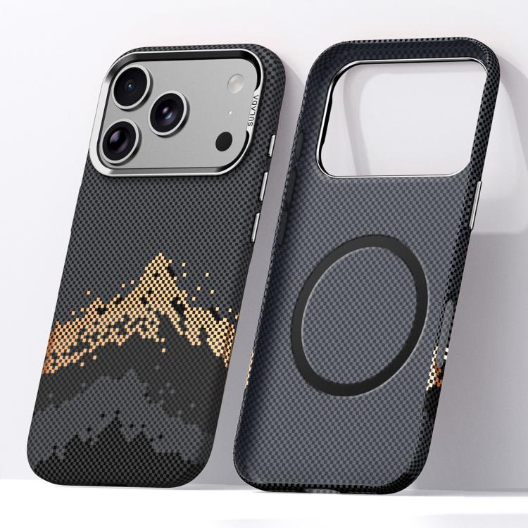 Kevlar Pixel-Grid MagSafe Case, Grippy Slim Feel — iPhone 18 Pro