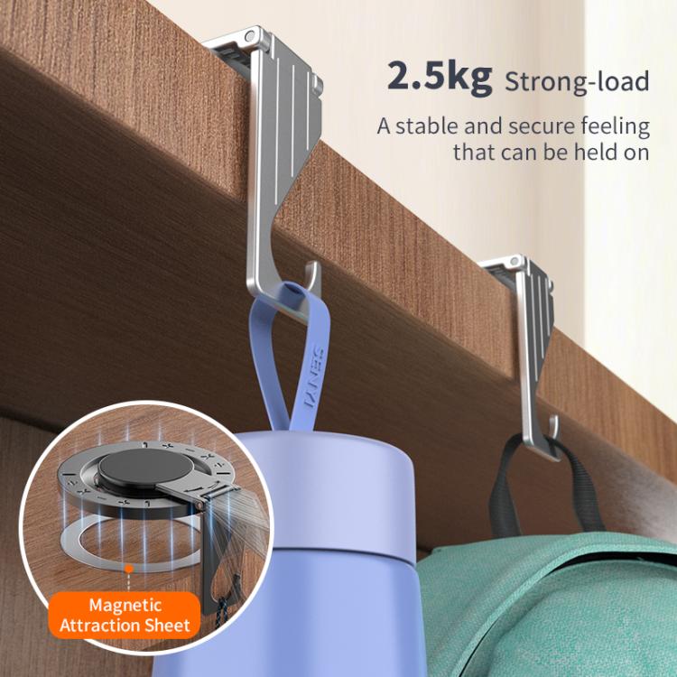 360° Magnetic Desktop Stand with Hanging Hook