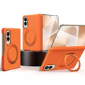 Grid-Textured Case with Rotating Magnetic Holder