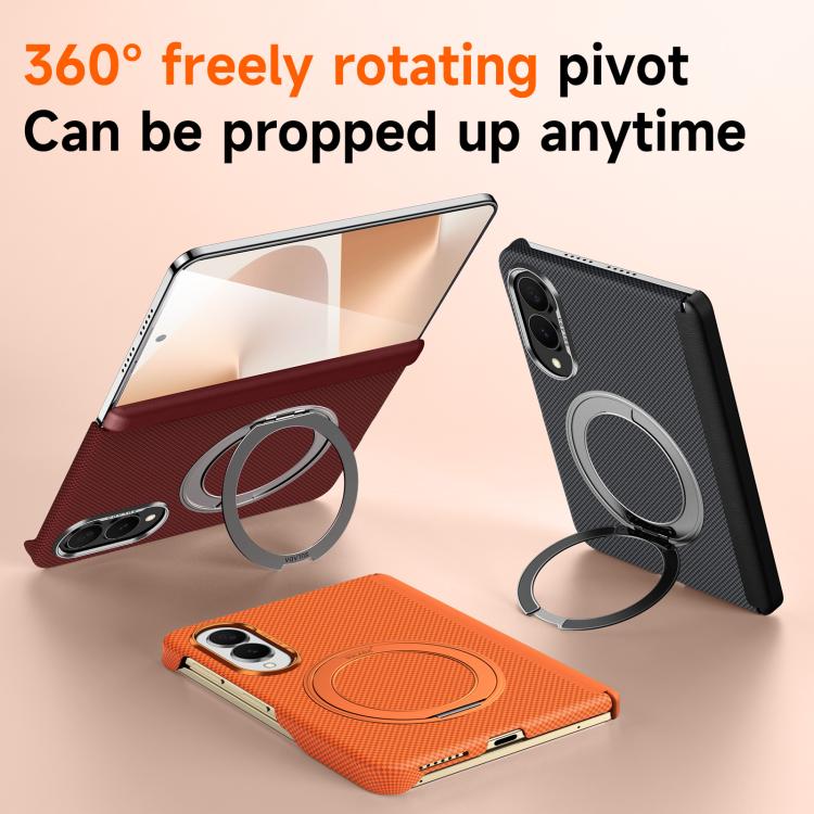 Grid-Textured Case with Rotating Magnetic Holder