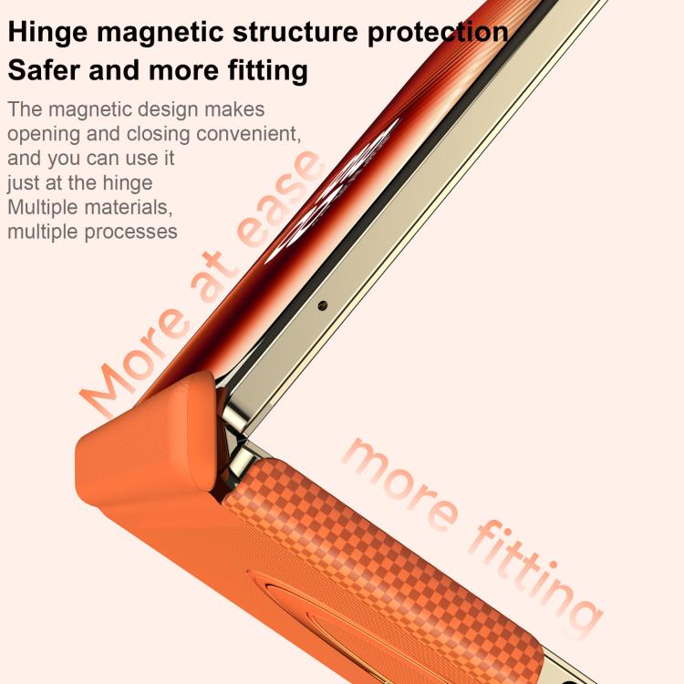 Grid-Textured Case with Rotating Magnetic Holder